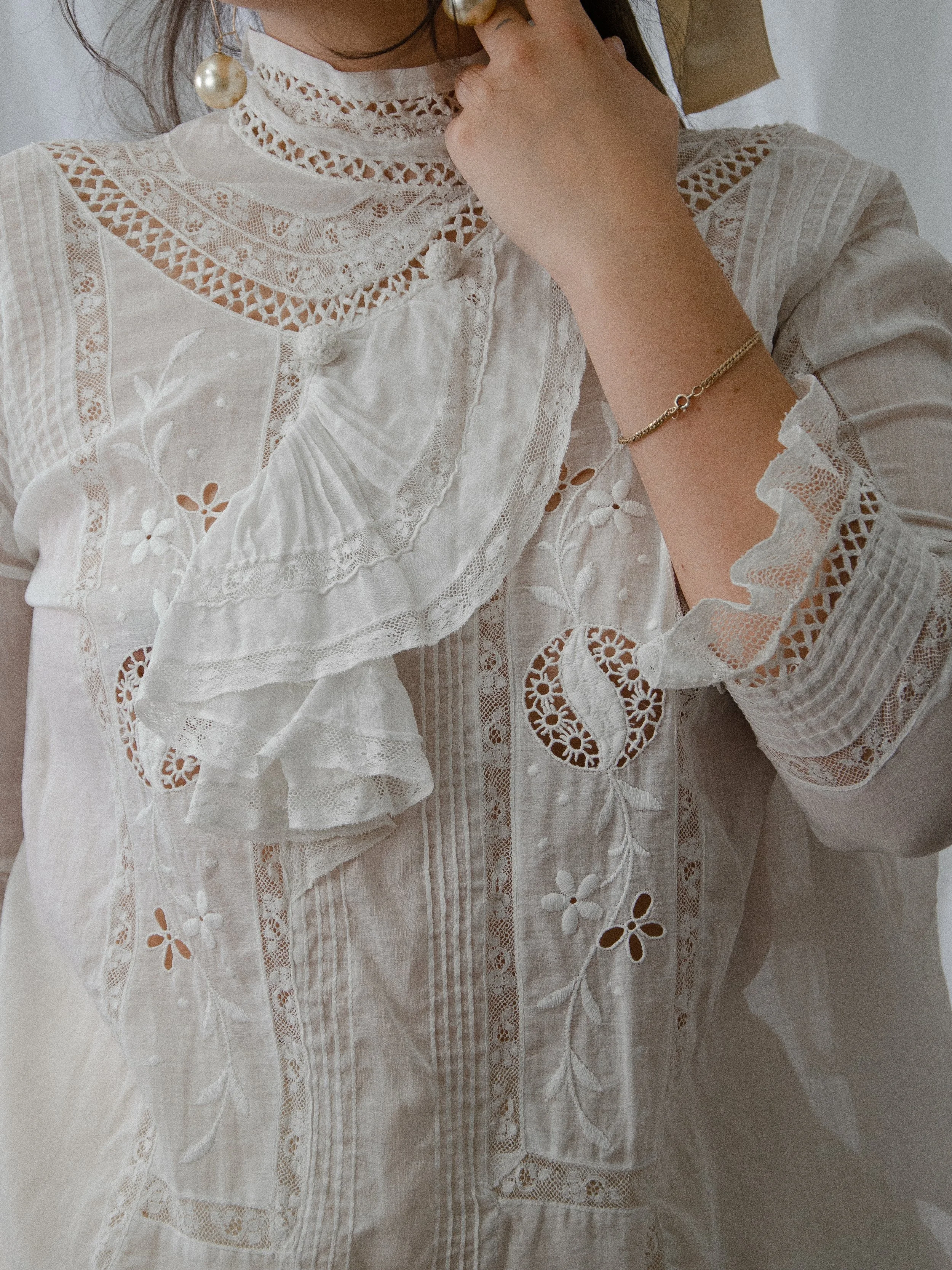 Edwardian Ascot Blouse (XS/S)