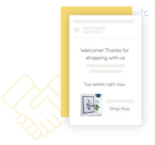 Shopify Mailchimp welcome email from Marsello