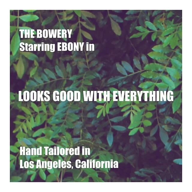 The Bowery Tee in Ebony. Looks good with everything. Coming to Home1969.com