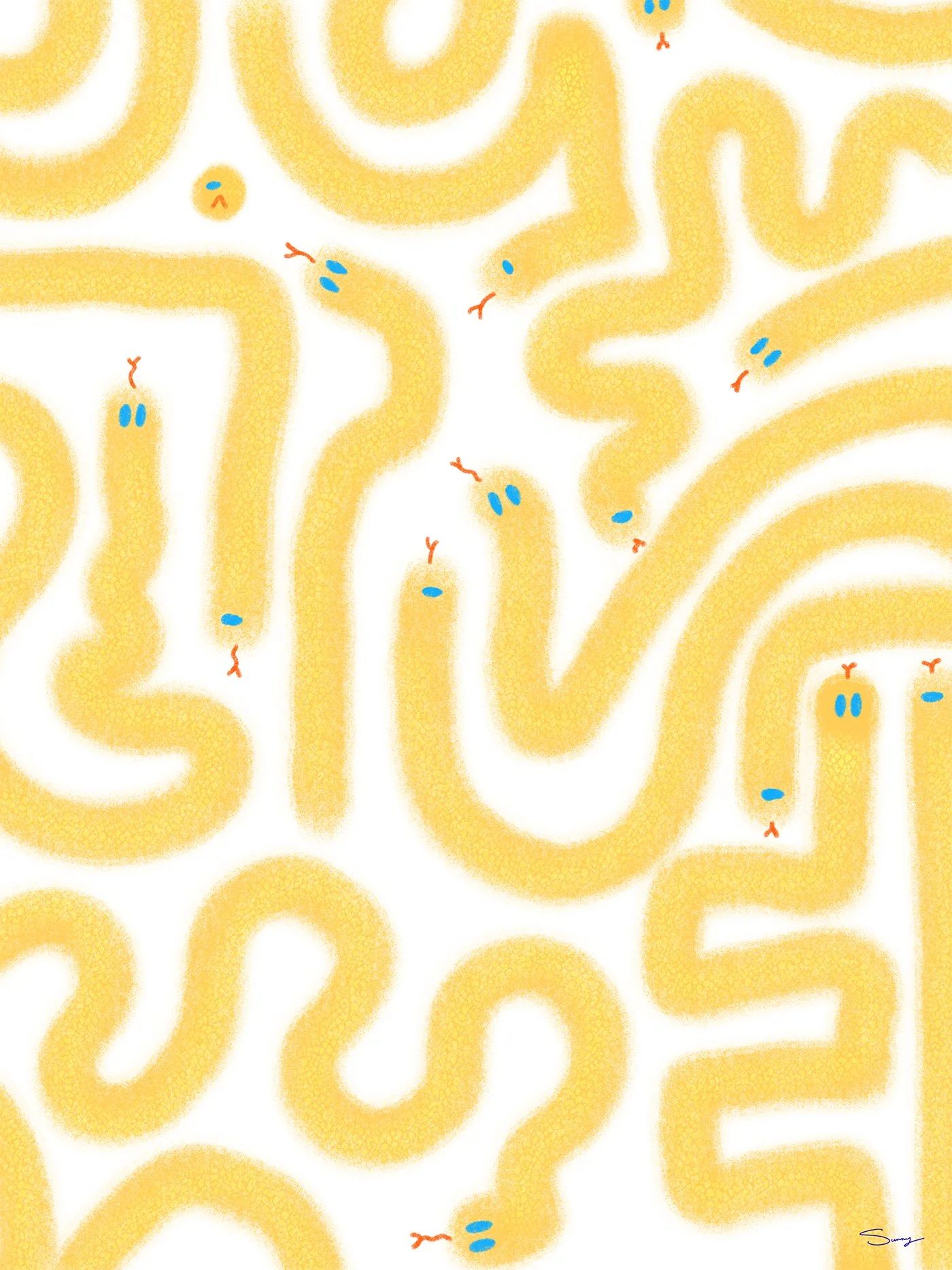 Yellow_snakes_In_Different_Shapes_ArtsOfHeartsSubmission.jpg