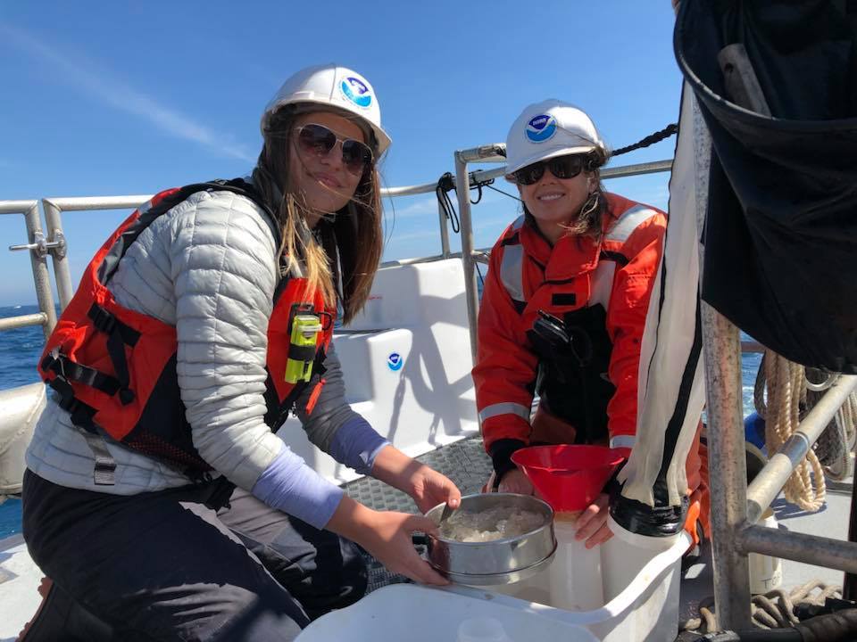 Kaytlin Ingman on Research Vessel