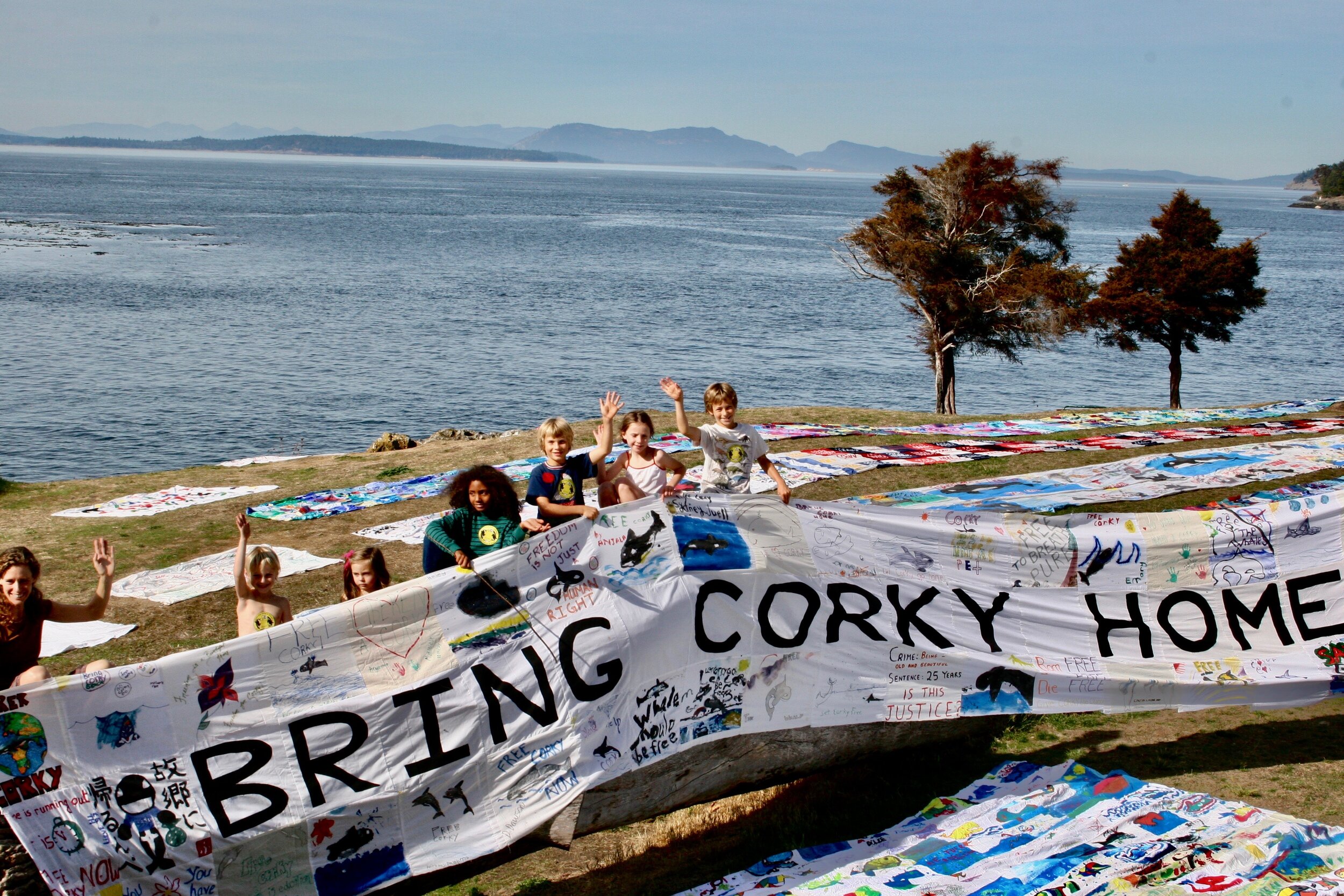 Bring Corky Home Banner - photo by Michael Reppy