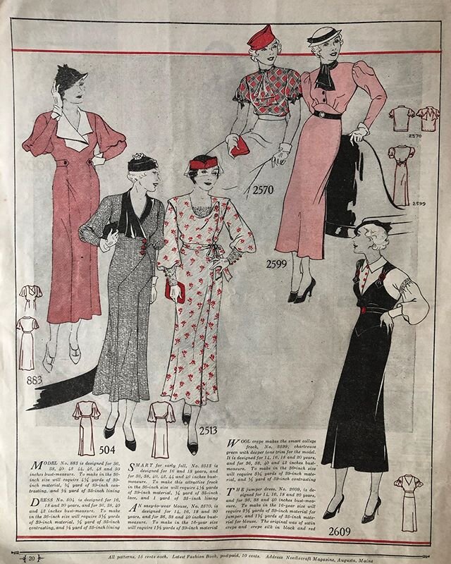 Keep calm and gather inspiration from the past. Fashionable looks from the September 1933 issue of Needlecraft - The Home Arts Magazine. All patterns 15 cents each. www.thehatmuseum.com 
#nationalhatmuseum #hatmuseum #vintagehats #antiquehats
#hatsty
