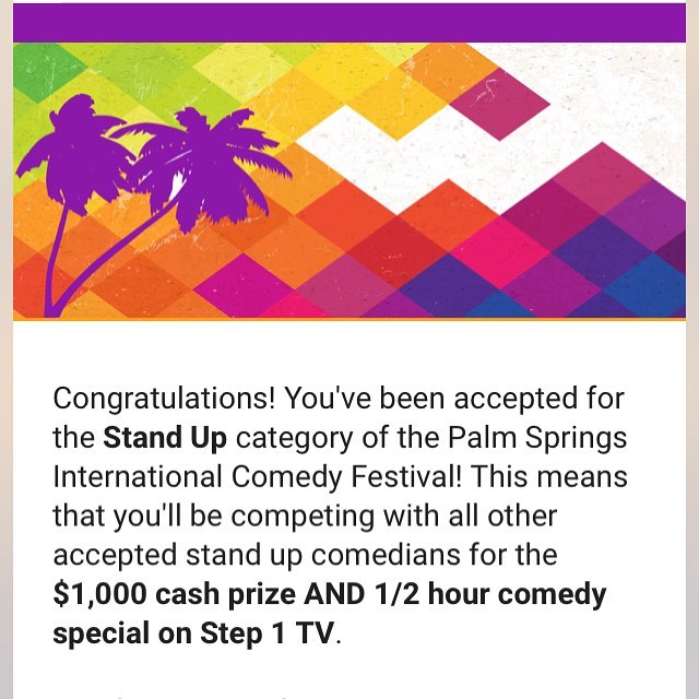 I&rsquo;m happy to announce I&rsquo;ll be performing at the Palm Springs International Comedy Fest on November 17 at @hotel_zoso ! #comedy #comedyfestival #comedyfestival #festival