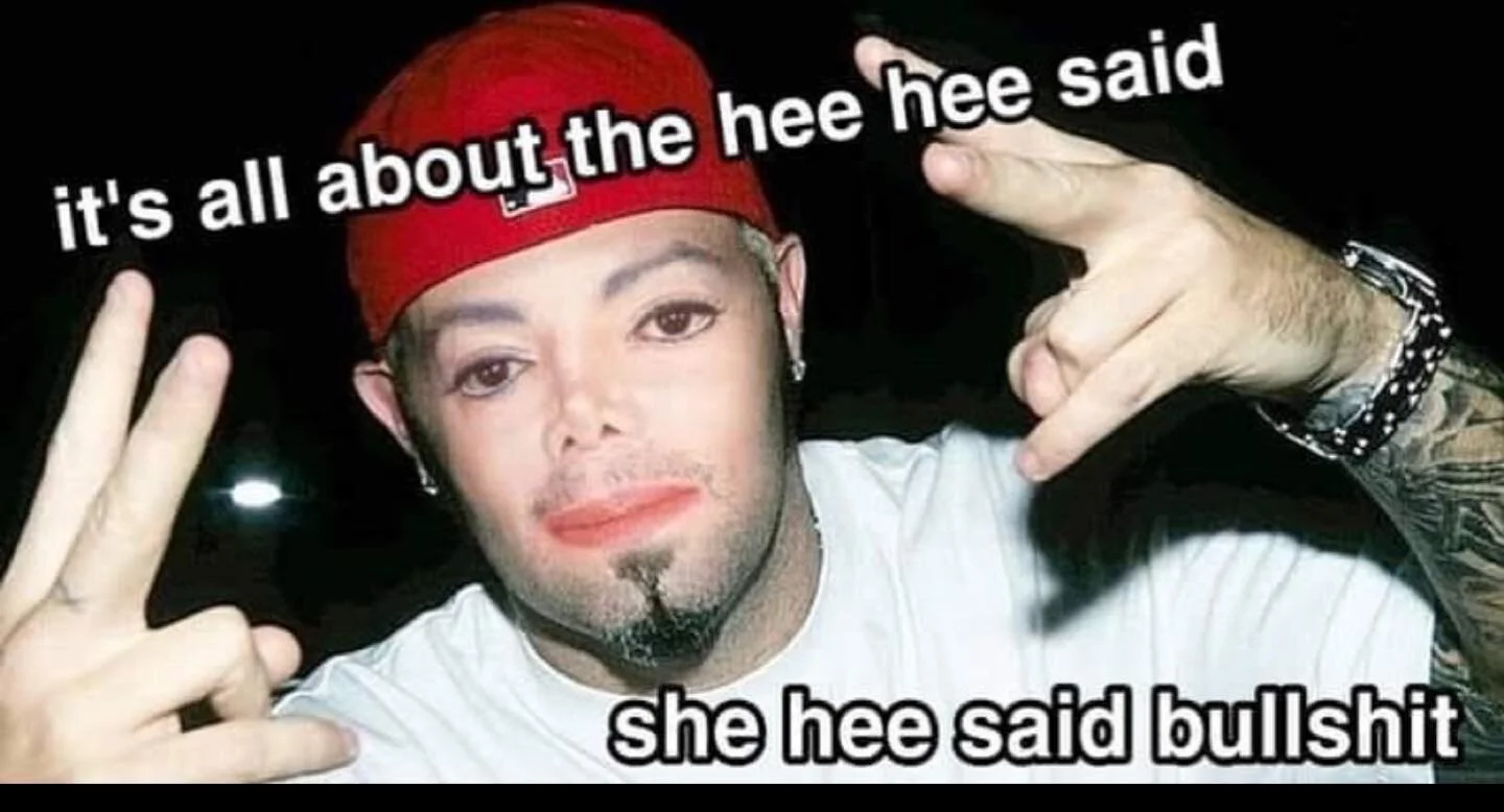 New years resolution is going to be trying to read this out loud without losing it. #MikeBizkit #LimpJackson