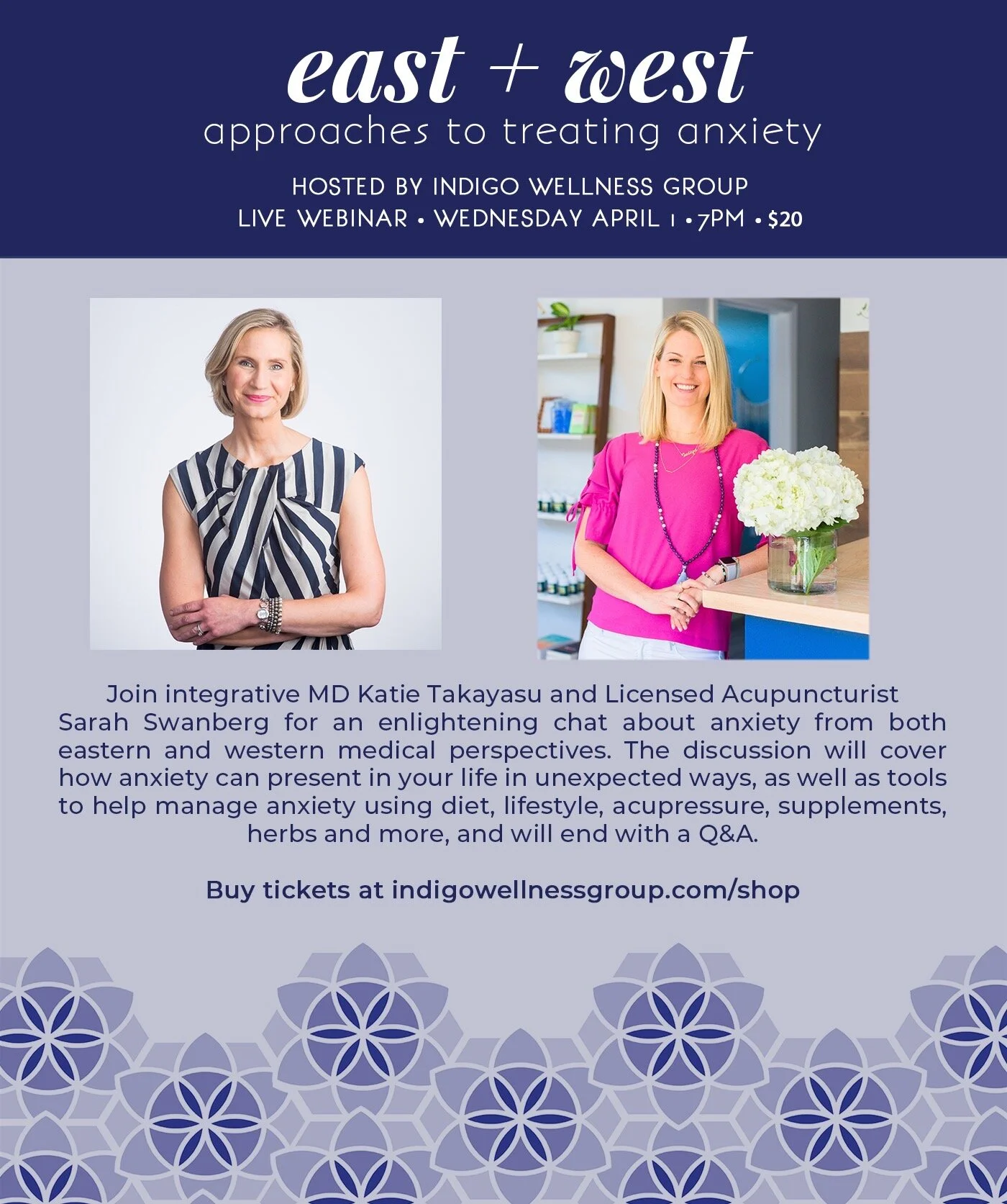 LIVE CHAT: East + West Approach to Anxiety