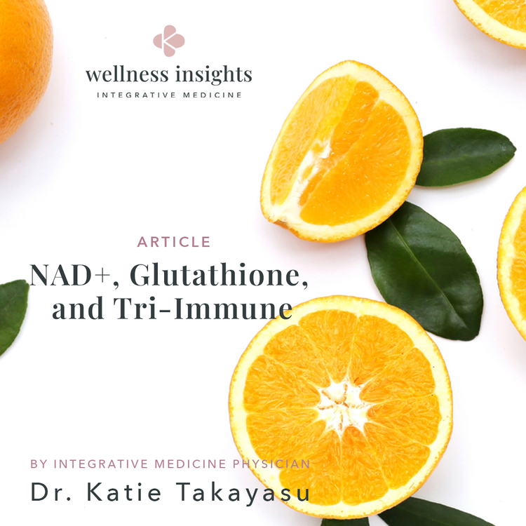 difference between nad and glutathione NAD+, Glutathione, and Tri-Immune: Targeted Injections to Support Energy, Detoxification, and Immune Health
