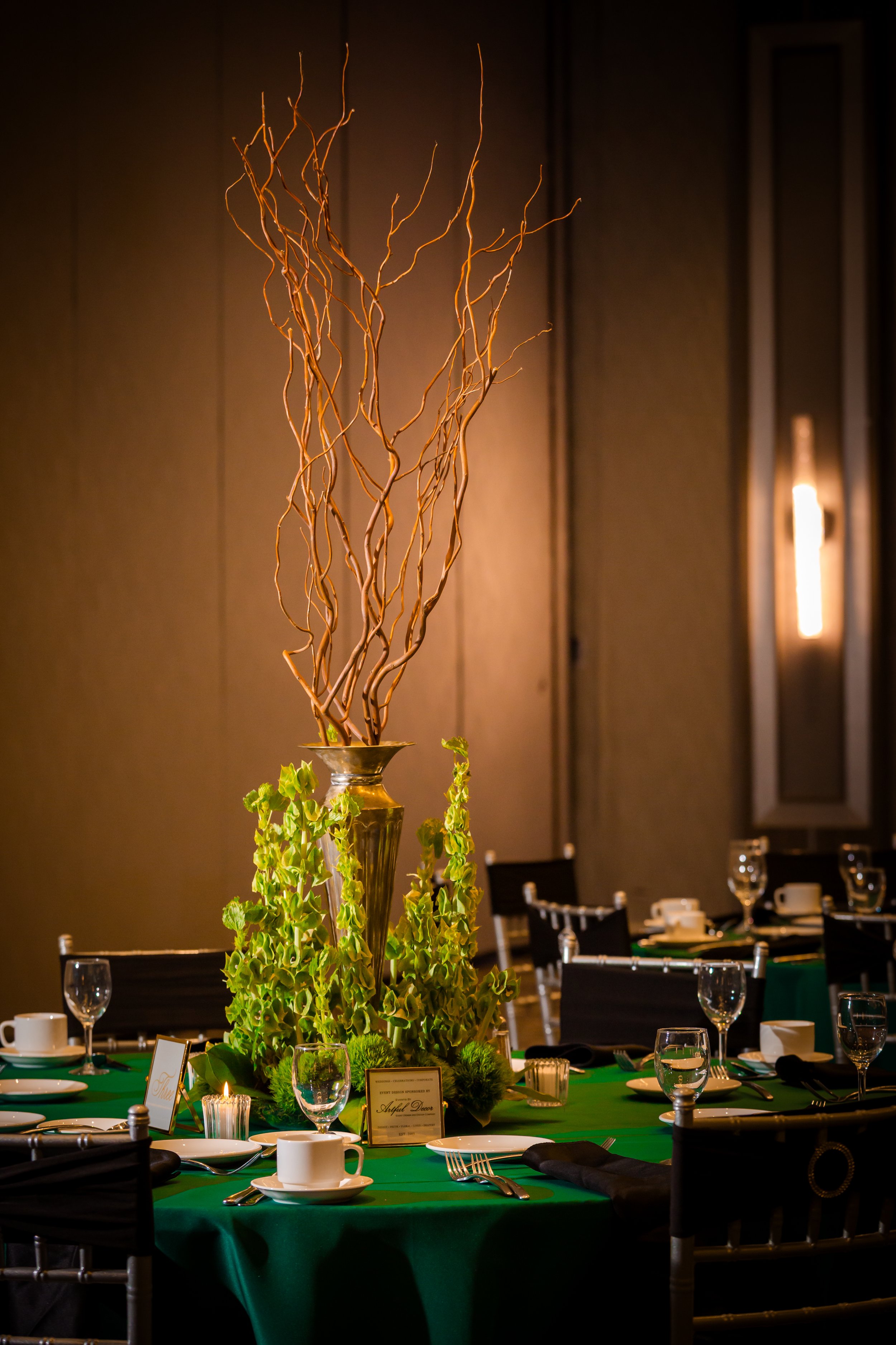 Silver Stand Centerpiece