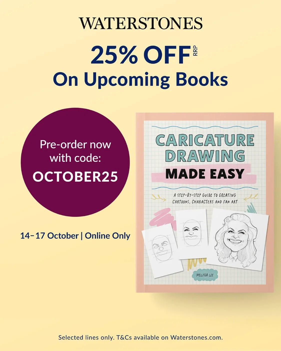 I have something SUPER exciting to share. Drumroll please...📣I WROTE A FREAKIN&rsquo; BOOK AND IT&rsquo;S HERE (well, almost)! 📣 😱🥳&ldquo;Caricature Drawing Made Easy: A Step-by-Step Guide to Creating Cartoons, Characters, and Fan Art&rdquo; with