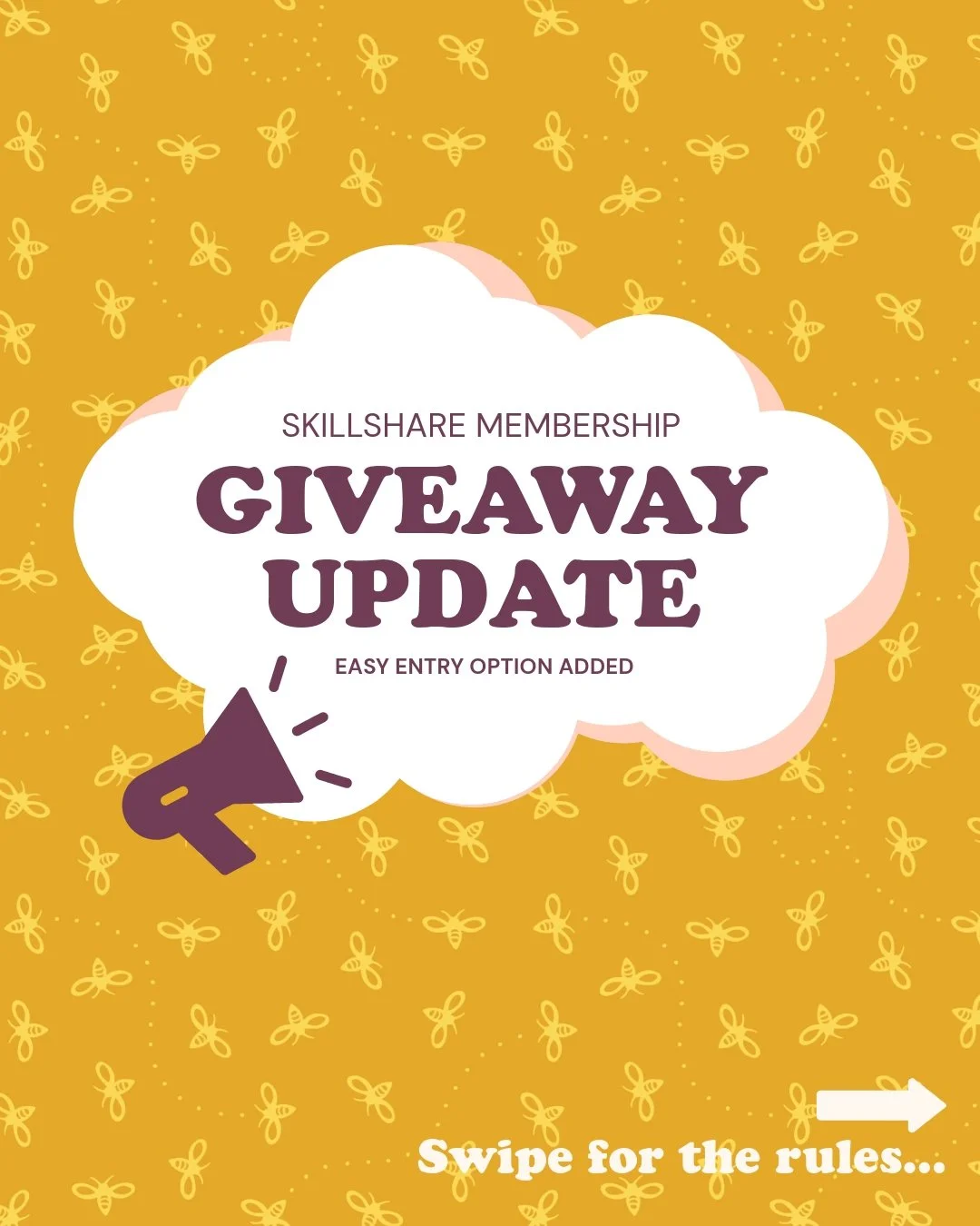 Plot twist! I added a super easy Instagram entry option for folks who aren't on Skillshare yet. I'm giving away a free year of Skillshare Premium membership (a $168 value), and now you can all get in on this! ✨

The Rules:
1. Watch my new class (OR D