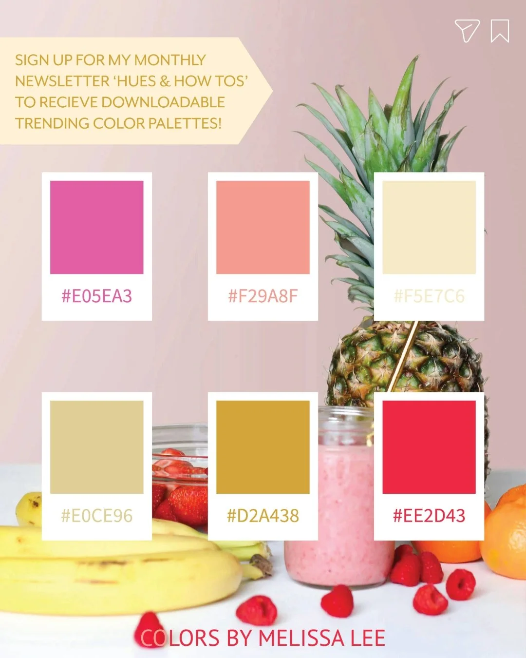 Comment COLORS and I'll DM you the link to download the swatch files for .AI, .PSD, Procreate, &amp; Fresco, as well as a link to sign up for my monthly creative newsletter, Hues &amp; How Tos, so that you'll never miss a color palette drop! 🎨 

Thi