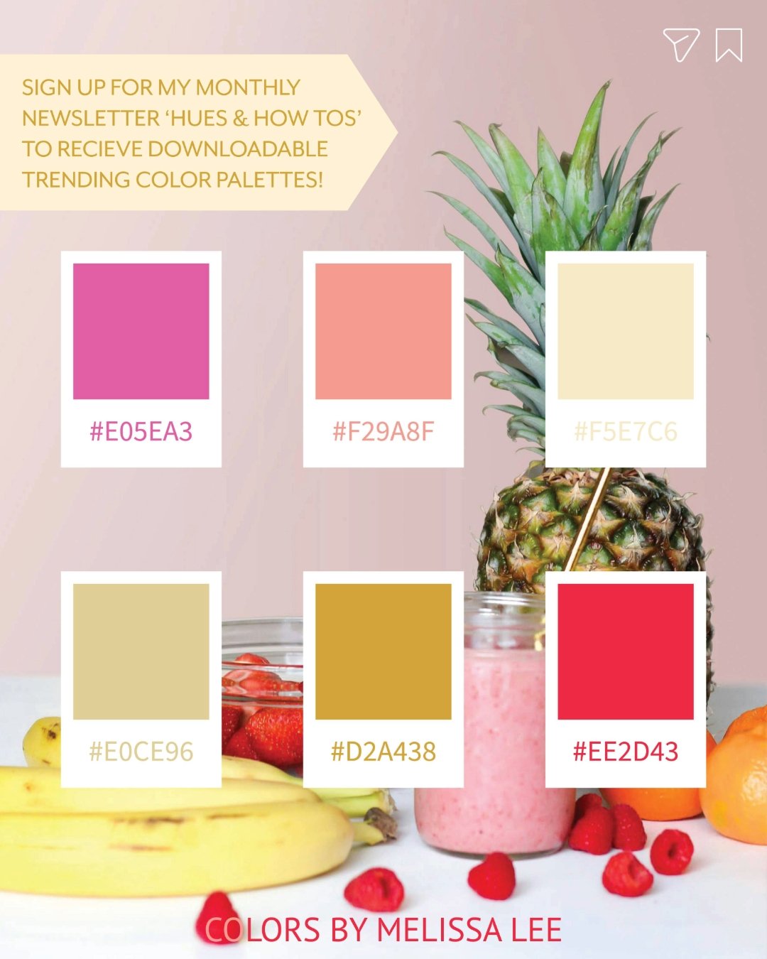 Comment COLORS and I'll DM you the link to download the swatch files for .AI, .PSD, Procreate, &amp; Fresco, as well as a link to sign up for my monthly creative newsletter, Hues &amp; How Tos, so that you'll never miss a color palette drop! 🎨 

Thi
