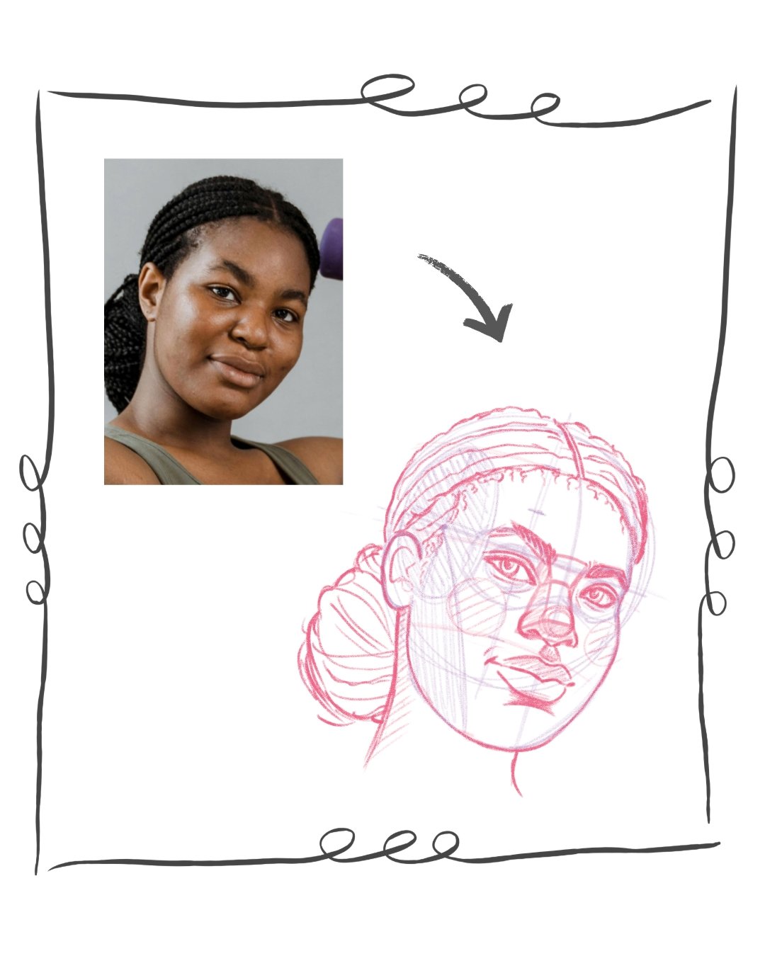 In order to understand how to caricature, you need to understand an average proportionate head first. You won&rsquo;t know how to exaggerate with intention from the average unless you&rsquo;re already familiar with that average.

There are several wa