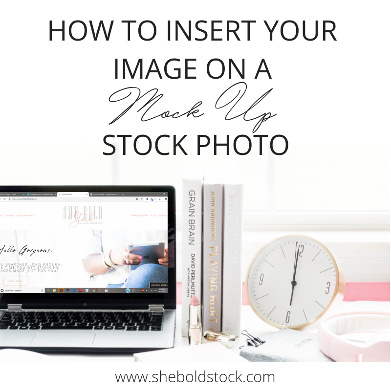 How to Add an Image on a Mock Up!