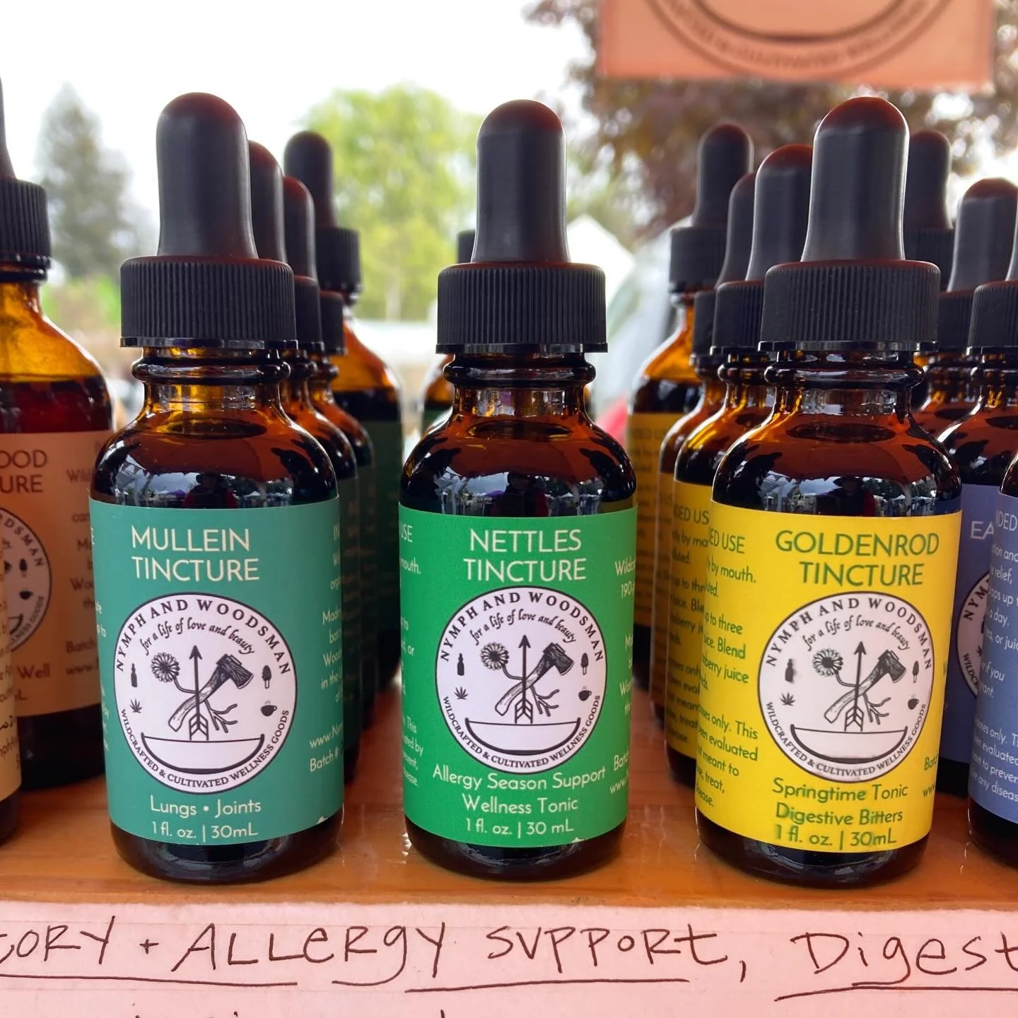 Got allergies? We&rsquo;ve got you! Order online or come to Grants Pass Farmers Market for herbal meds, amazing espresso, handmade art, and spring veggies! Get a free tarot reading from me while you&rsquo;re at it. ⭐️
.
Link in bio.
.
#loveandbeauty 
