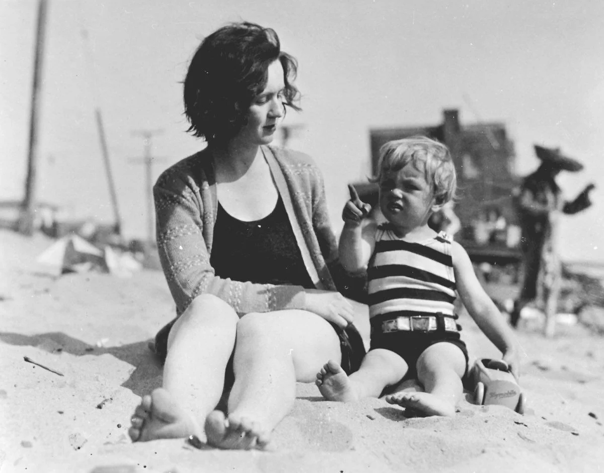 Norma and her mother 1928