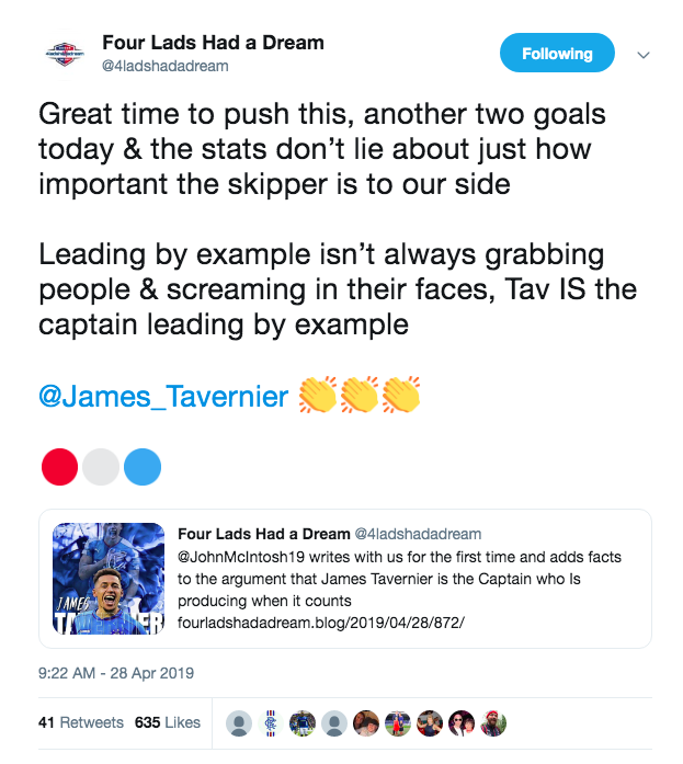 Nine of James Tavernier’s eleven goals this season have been penalties