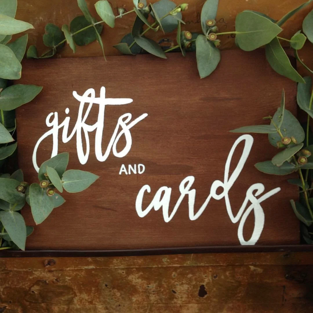 Rustic Gifts + Cards Sign # $5