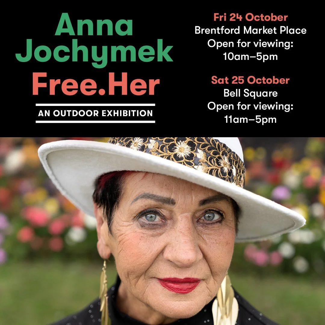 A big thank you to @johnsandco for kindly enabling us to use the @brentfordmarket space for the #Free.Her exhibition next Friday.