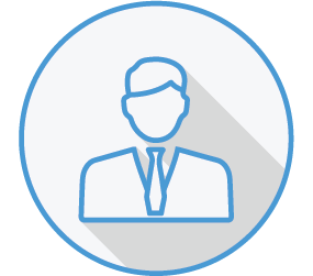 Icon of a person, shoulders up