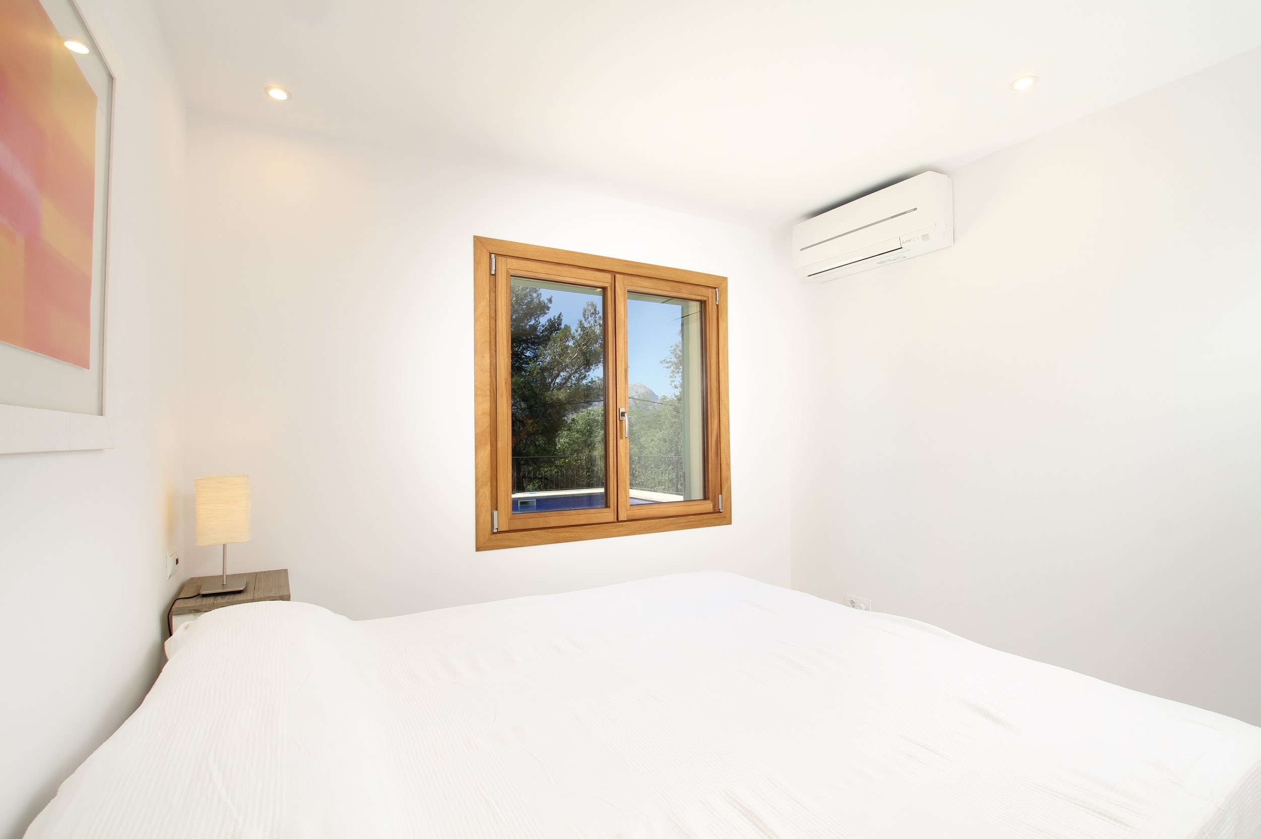 Bedroom three on the ground floor has its own bathroom
