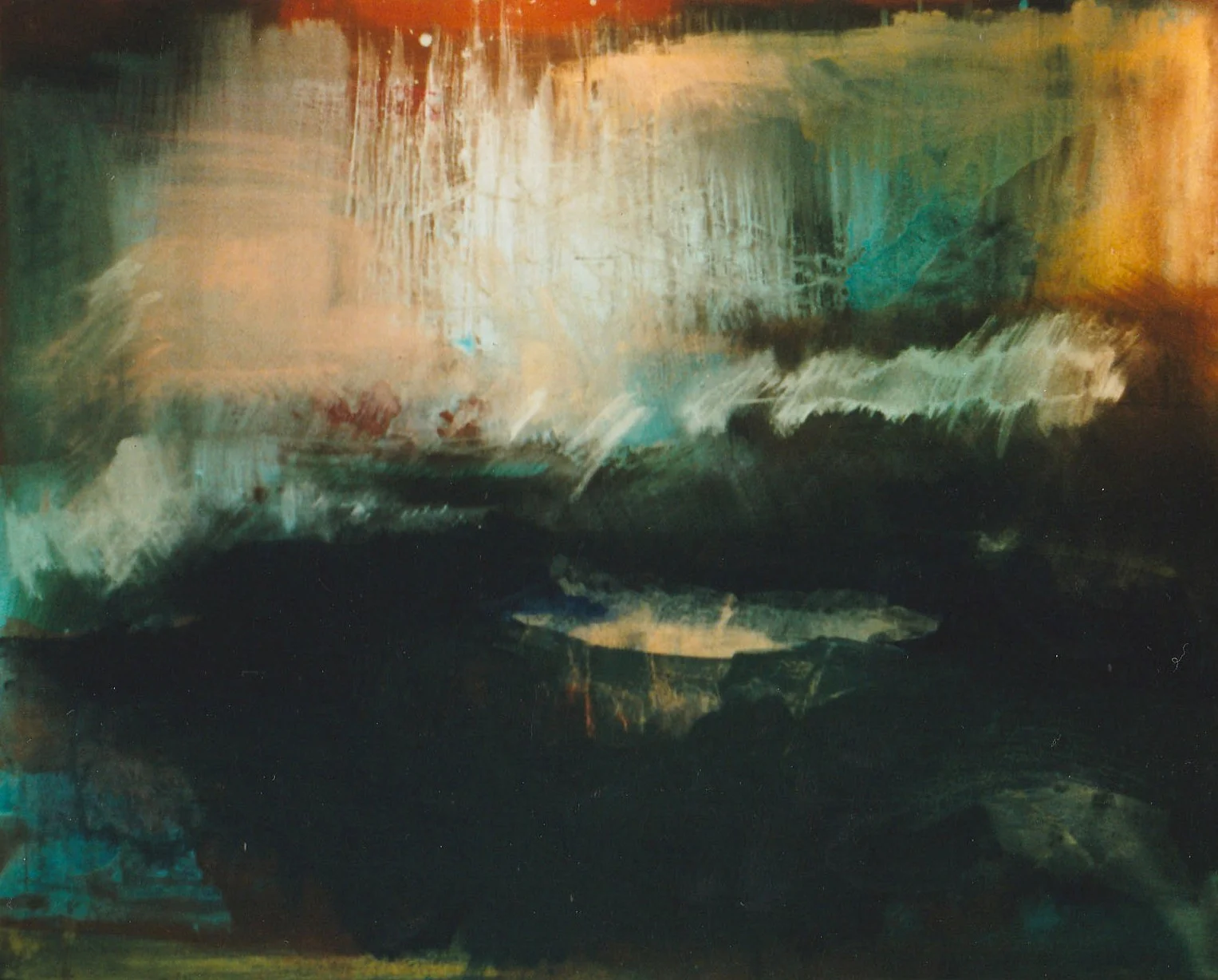abstract, acrylic on canvas, 1998, 121 x 91cm sold