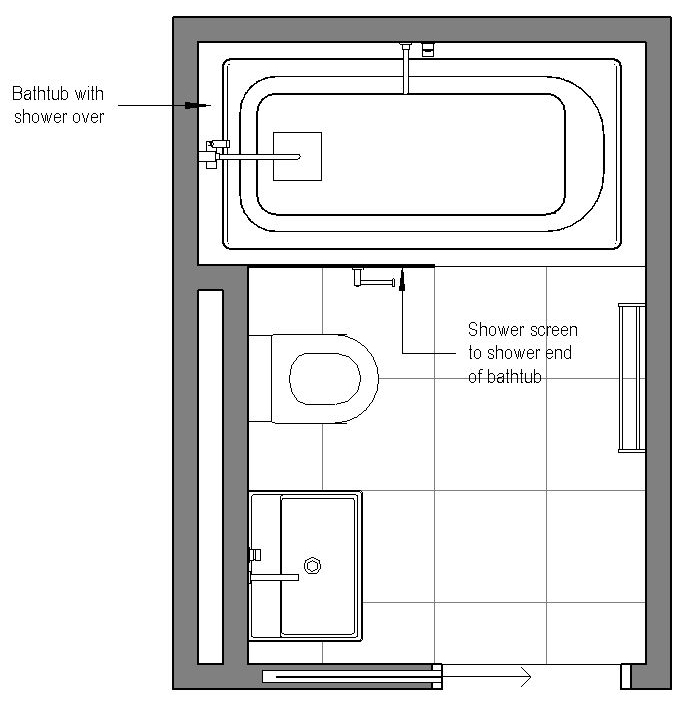 Floor Plan Small Bathroom Layout With Shower Viewfloor.co