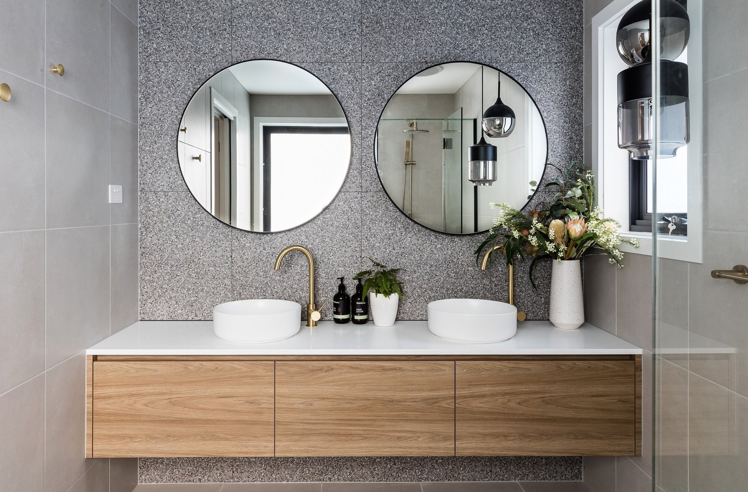 Highgrove Bathrooms Wall Mounted Blackbutt Timber Vanity Vanities Basins Renovating