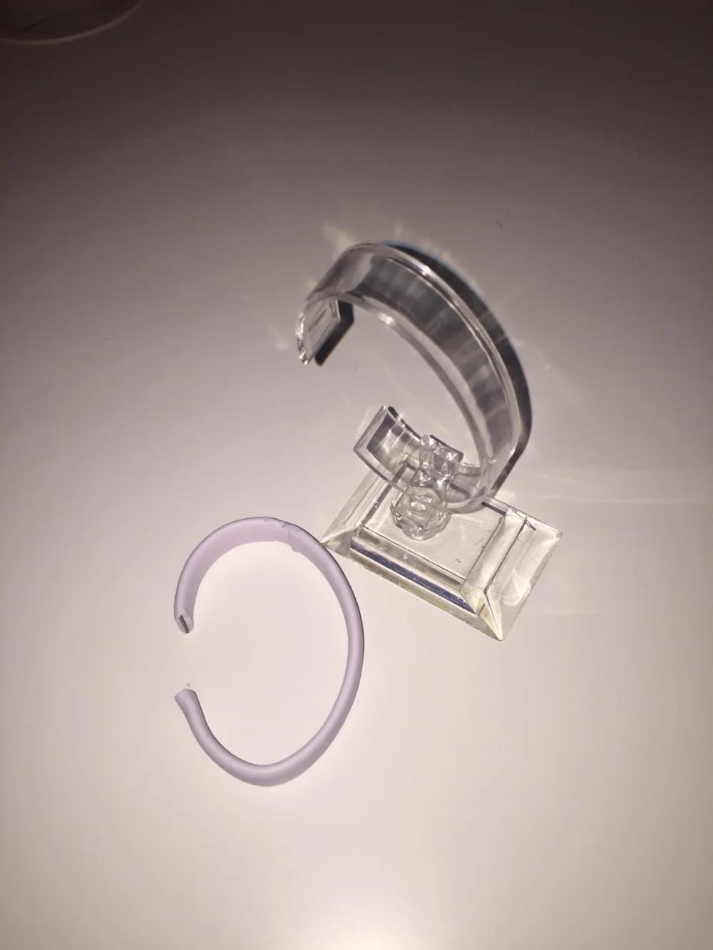 The ones I use (the C is an expensive Seiko stand that I cut, but the plastic ones work just fine). They basically ‘replace’ your wrist and get the perfect round bracelet.