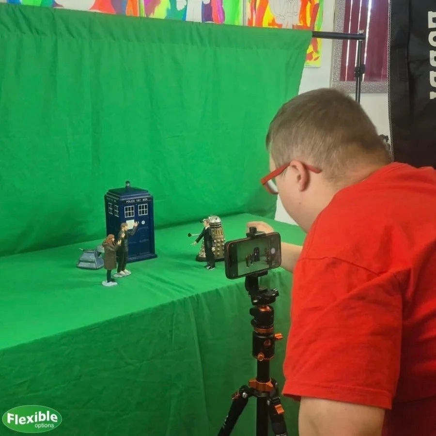 Good morning, all. Here's Joseph, working on his latest project. He's been exploring the art of stop-motion animation. It's impressive to see him grasp the concept so quickly, and we're eager to share the final product with you when it's complete. 🎥