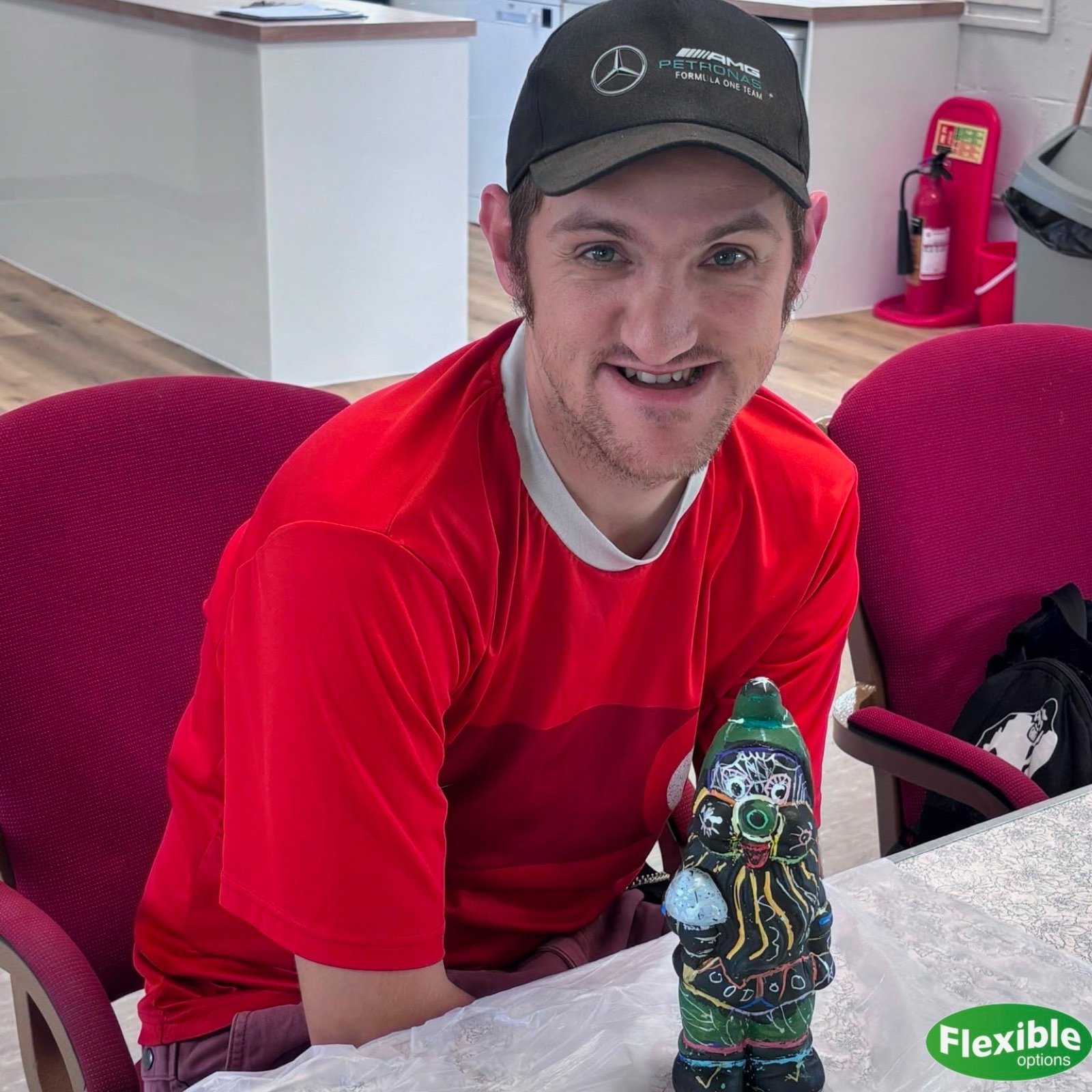 Jason, Robert and Eddie have painted these colourful garden gnomes. We think they're awesome, and we love how differently they've approached their designs. 🎨