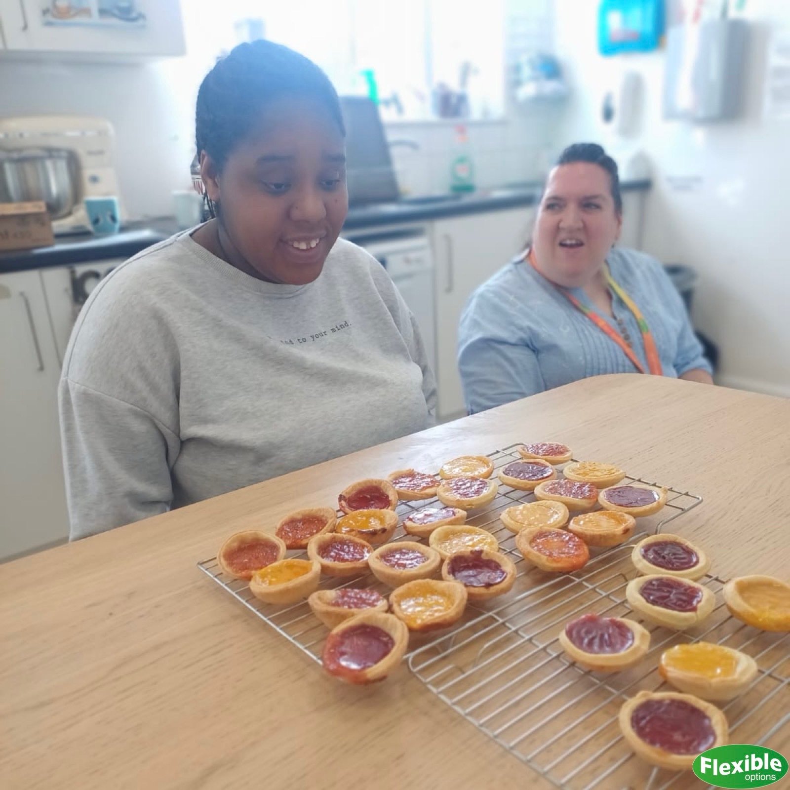 Brandy and Carly had an excellent time making these beautiful jam tarts in their baking session. Bravo, both. They are such a talented duo. Ace.