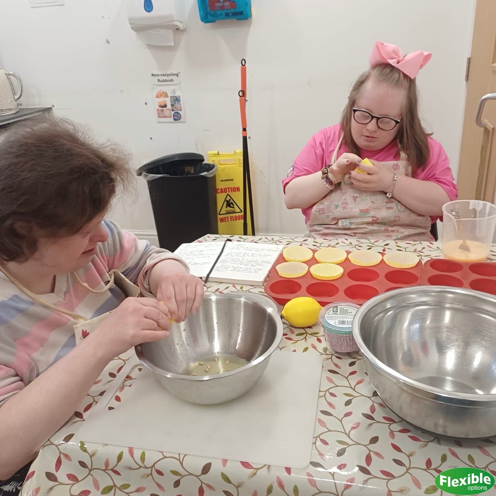 Leah and Olivia flexed their considerable cooking muscles and whipped up these beautiful cupcakes during their last session. Bravo, both.