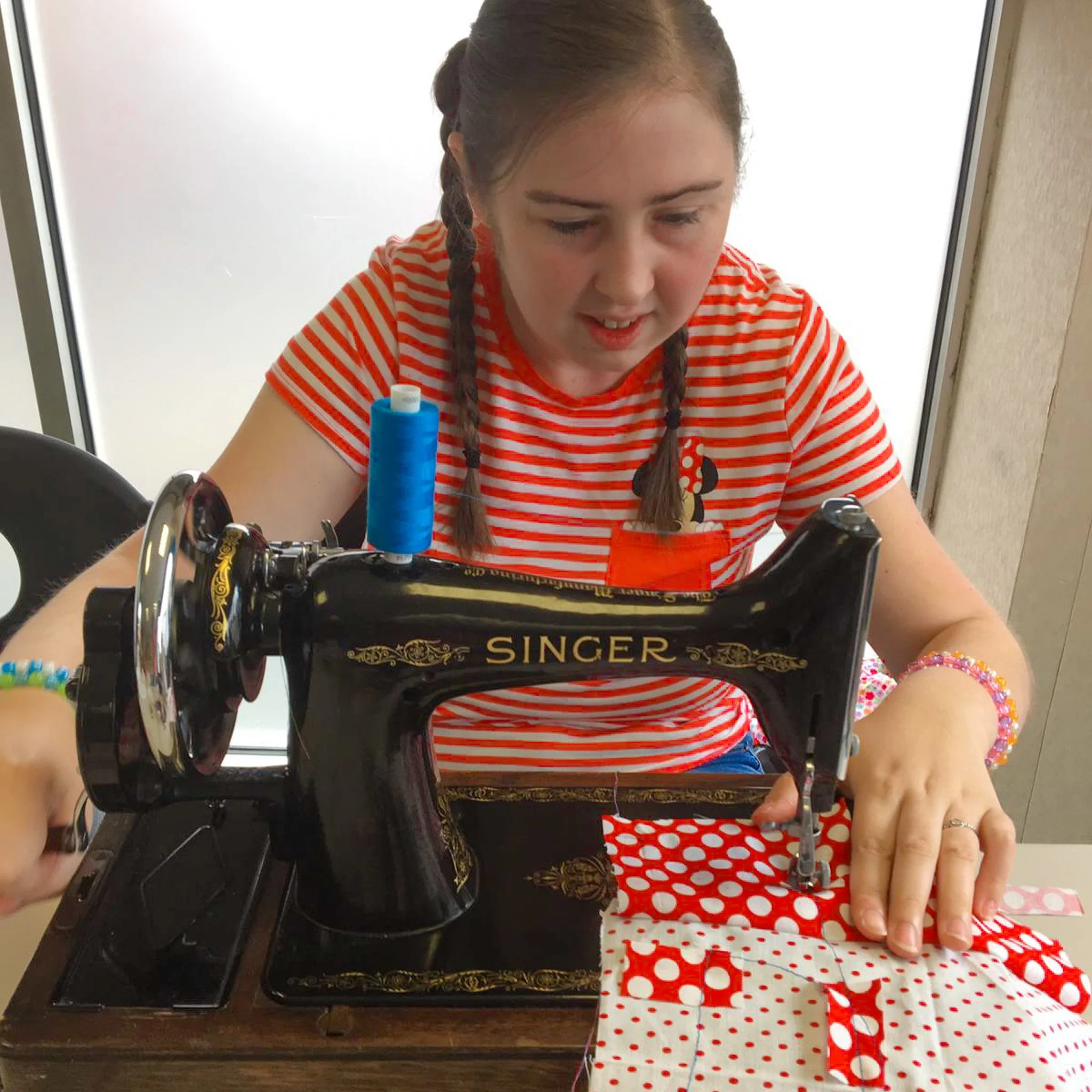 Jade On The Sewing Machine