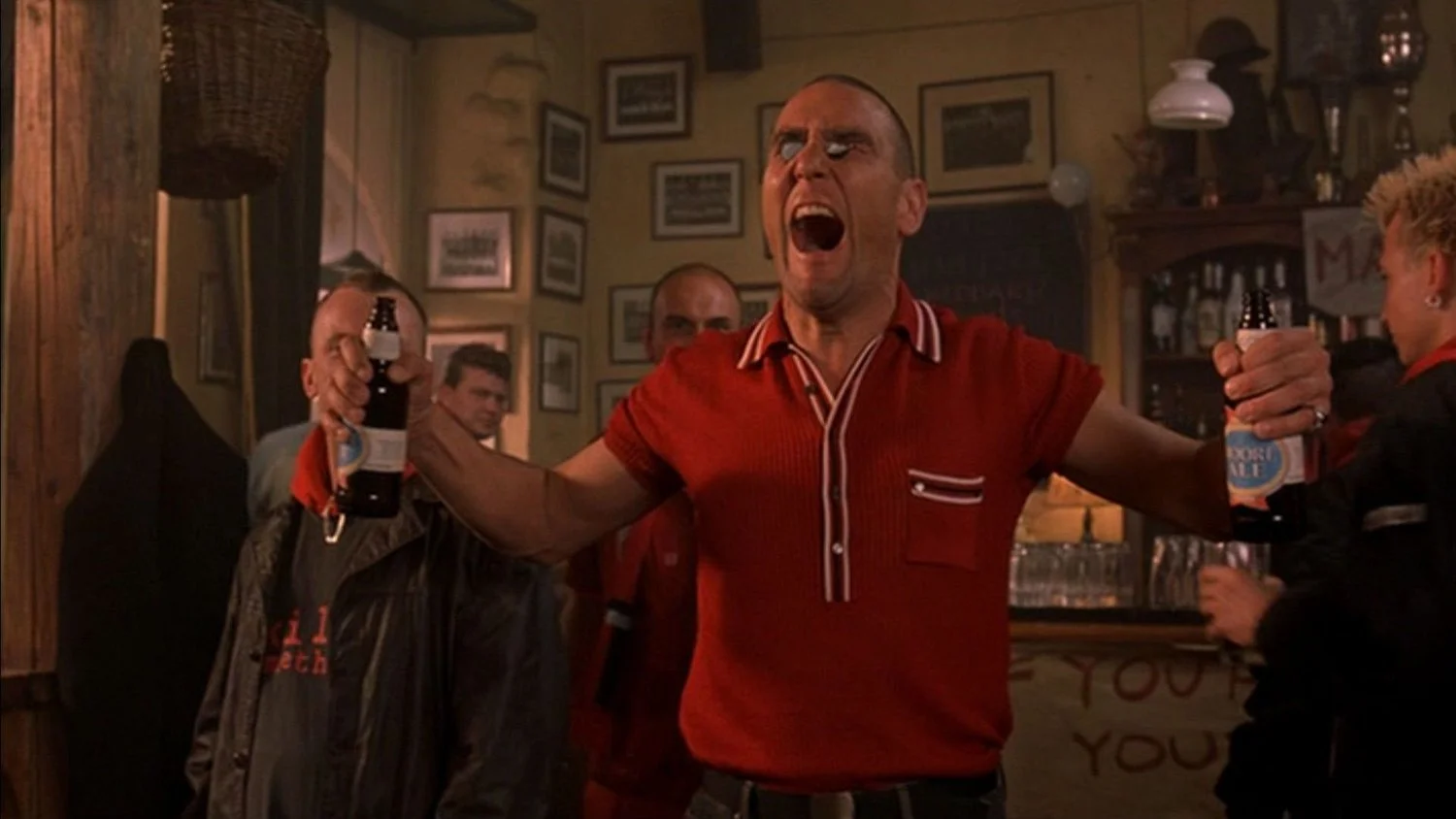 A soccer hooligan, as lampooned in Eurotrip (2004)