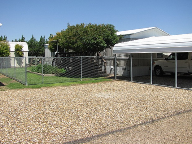 We allow custom porches, storage sheds and carports