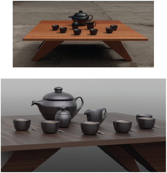 This is my first rendered 3D model that I made while teaching myself Maya and Substance Painter. Later, I touched it up just a little bit as shown below. I added more texture to the tea set as well as adding more textures with the spoons and the ill…