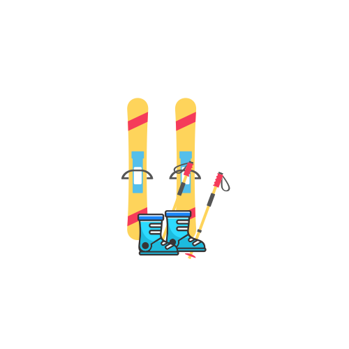 Ski's. boots & poles