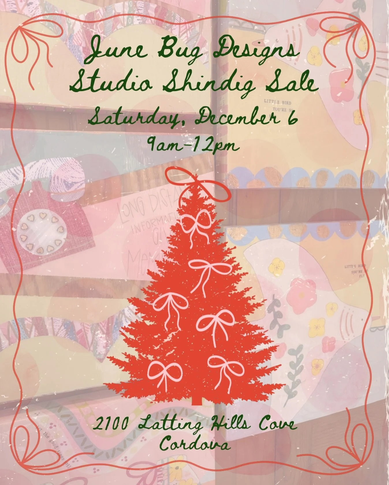 Let JBD be what&rsquo;s under your tree this holiday season! Come shop with us tomorrow at the JBD Studio from 9-12!