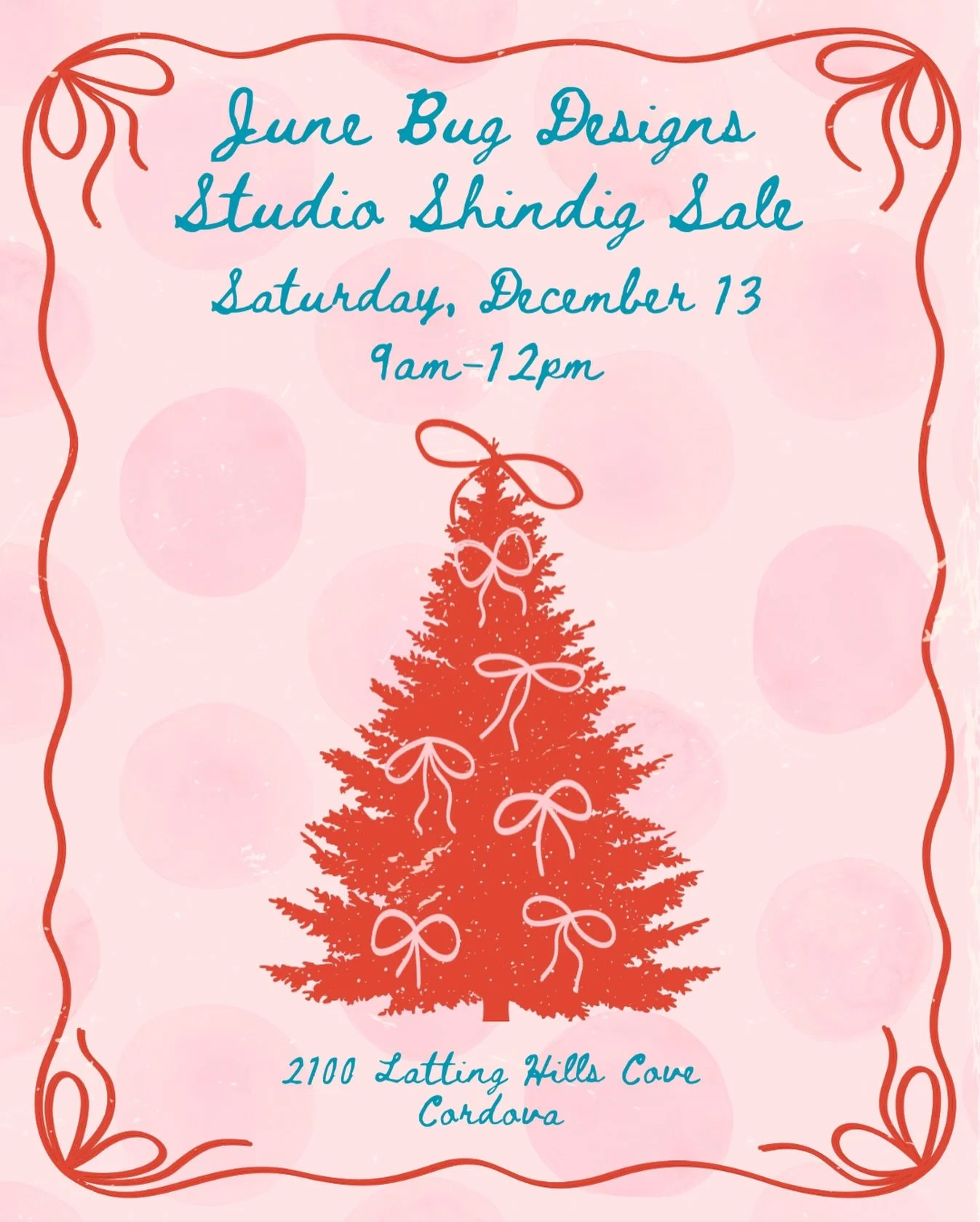 Attention!! 🎅🚨‼️ This is your last chance to shop JBD before Christmas! Come shop the Studio Shindig Sale TOMORROW from 9-12!