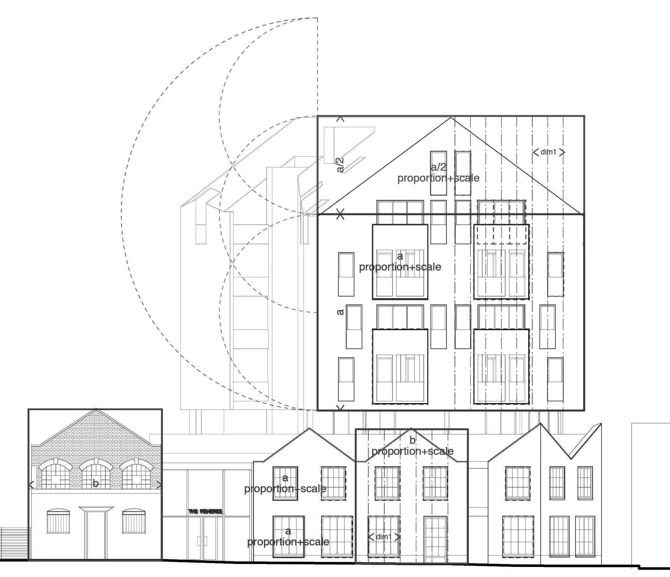 Street elevation diagram.