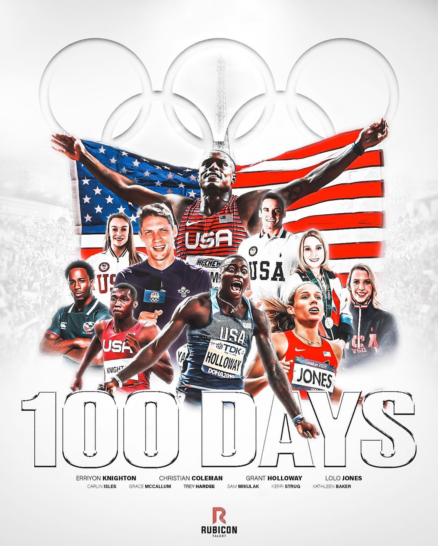 T-minus 100 days and counting🏅🇺🇸 

#Olympics #Paris2024