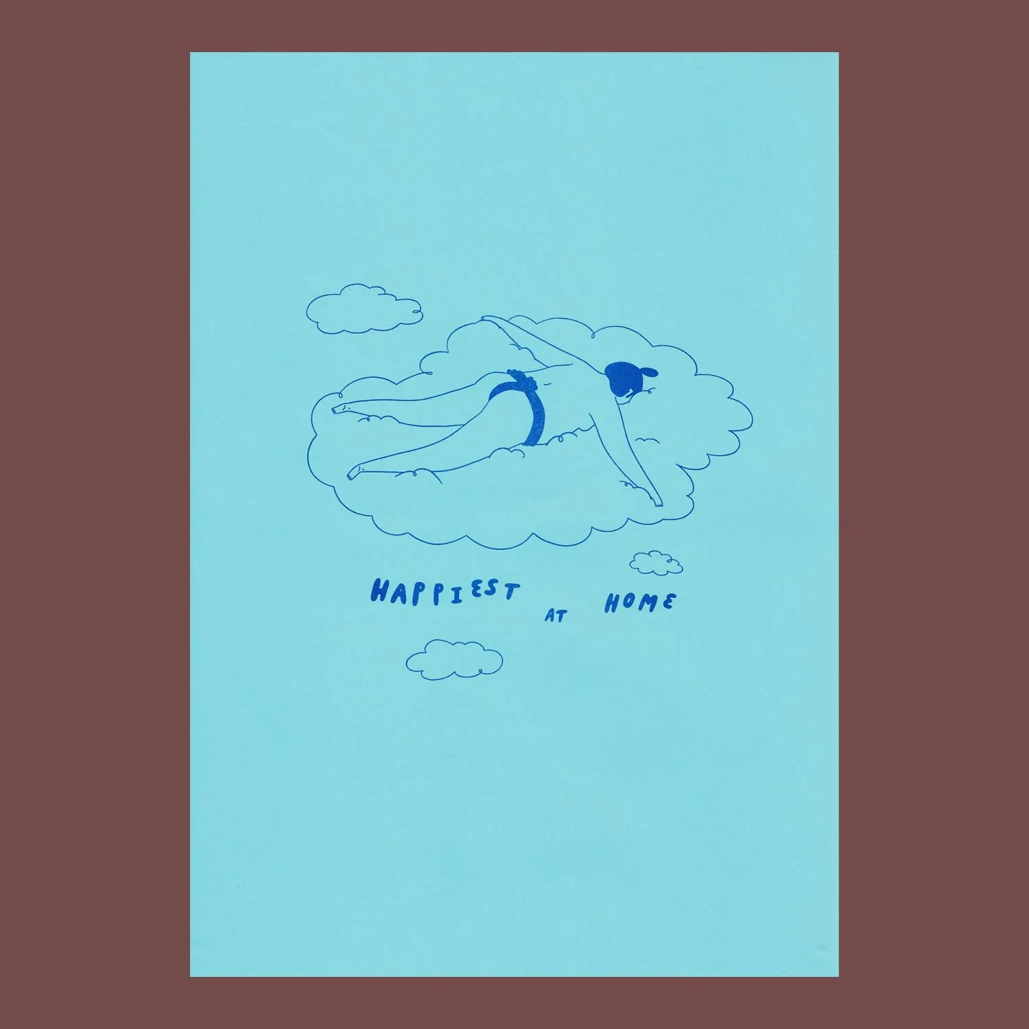 A3 Riso Print - Happiest at Home