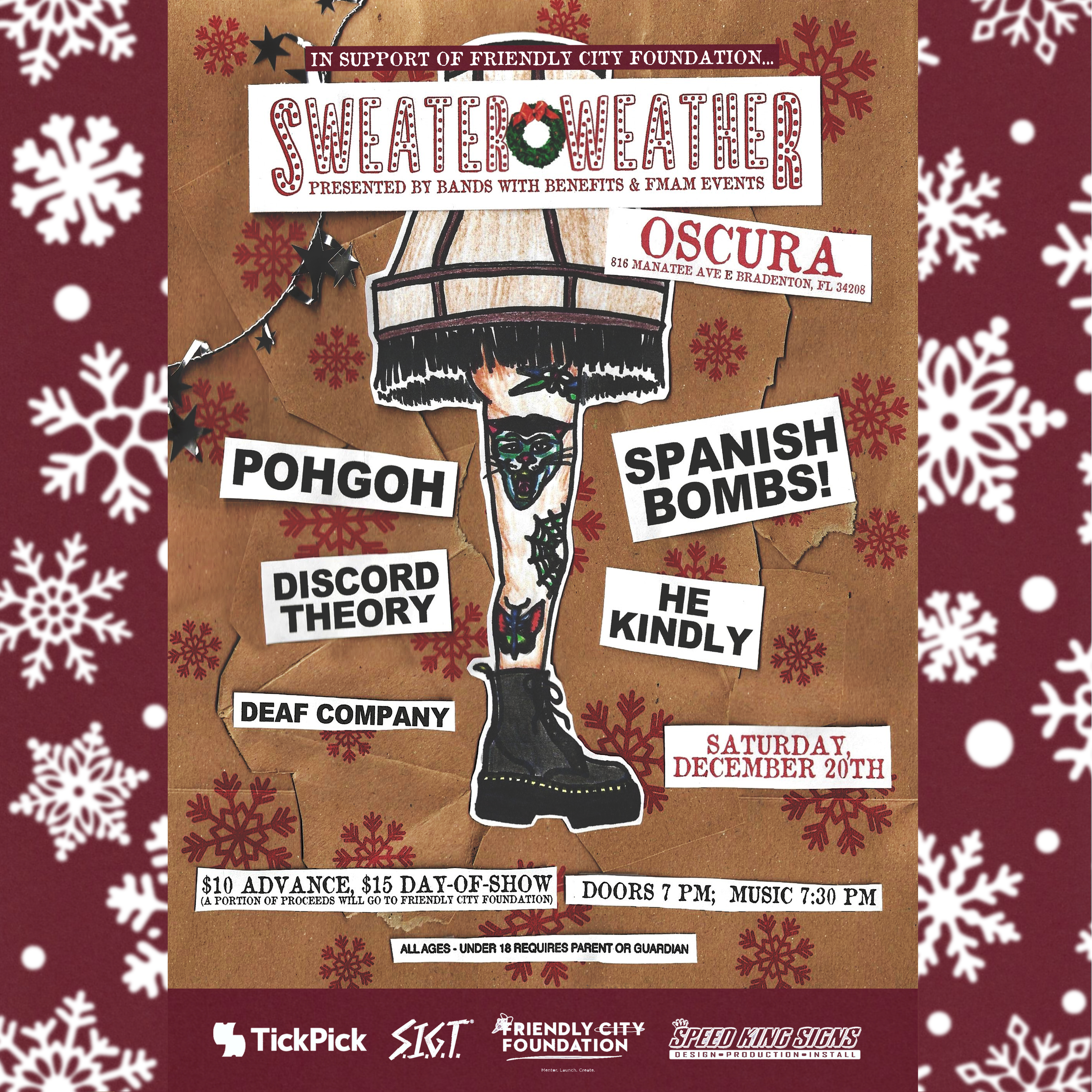 Sweater Weather ft. Pohgoh, Spanish Bombs, Discord Theory, He Kindly, Deaf Company
