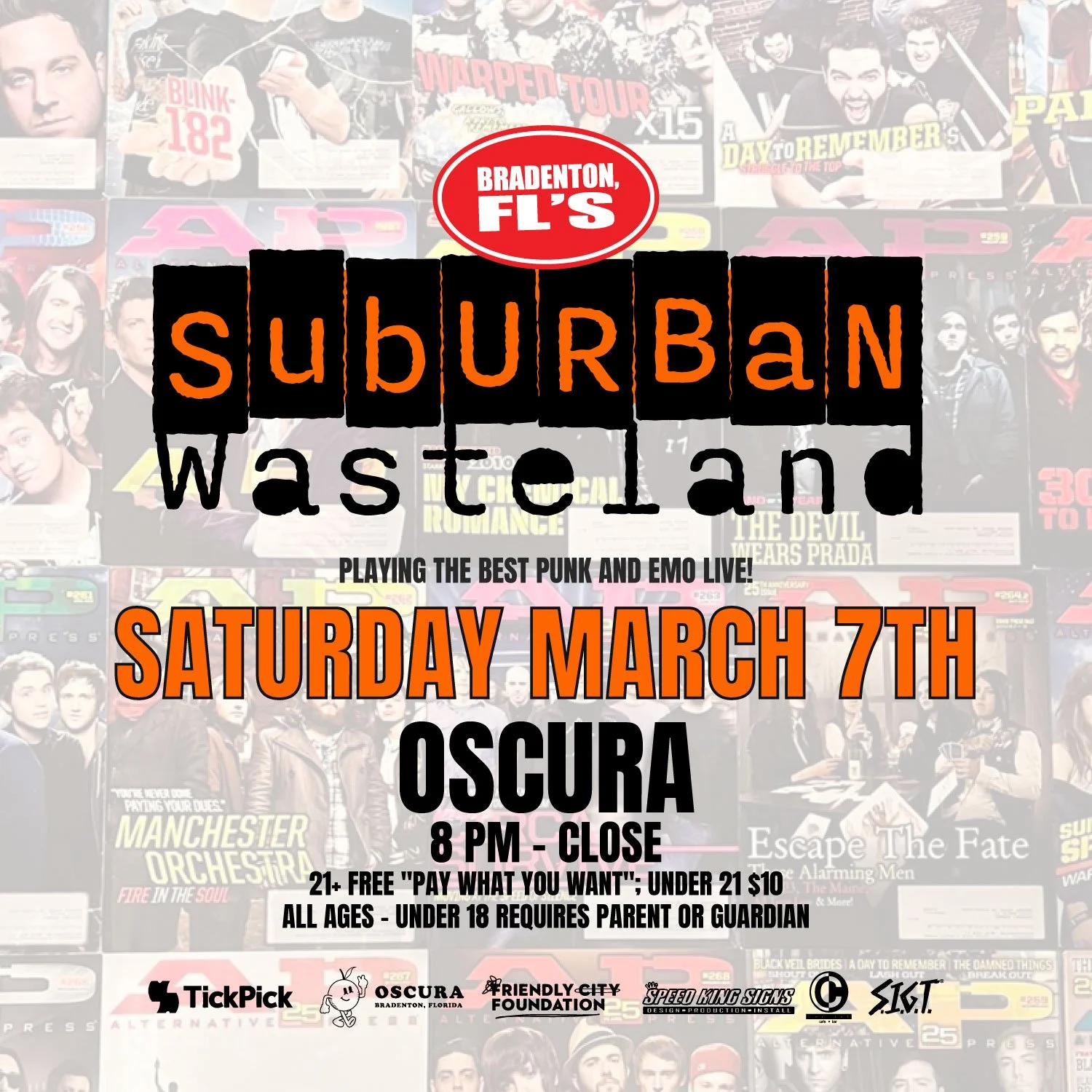 Suburban Wasteland - Playing The Best Punk &amp; Emo Live 