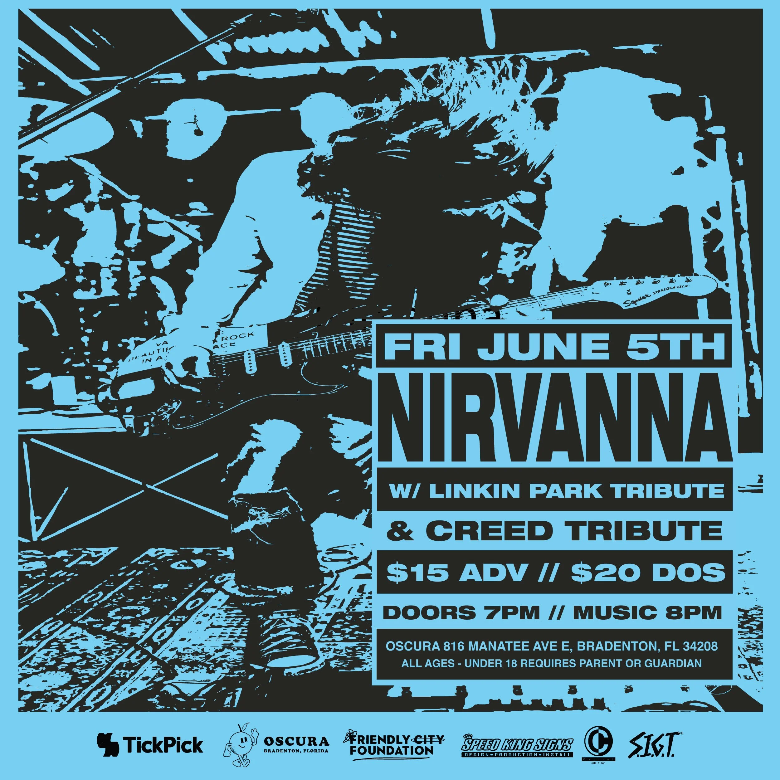 Nirvanna - A Tribute to Nirvana w/ The Linkin Park Tribute Band &amp; Creed Tribute