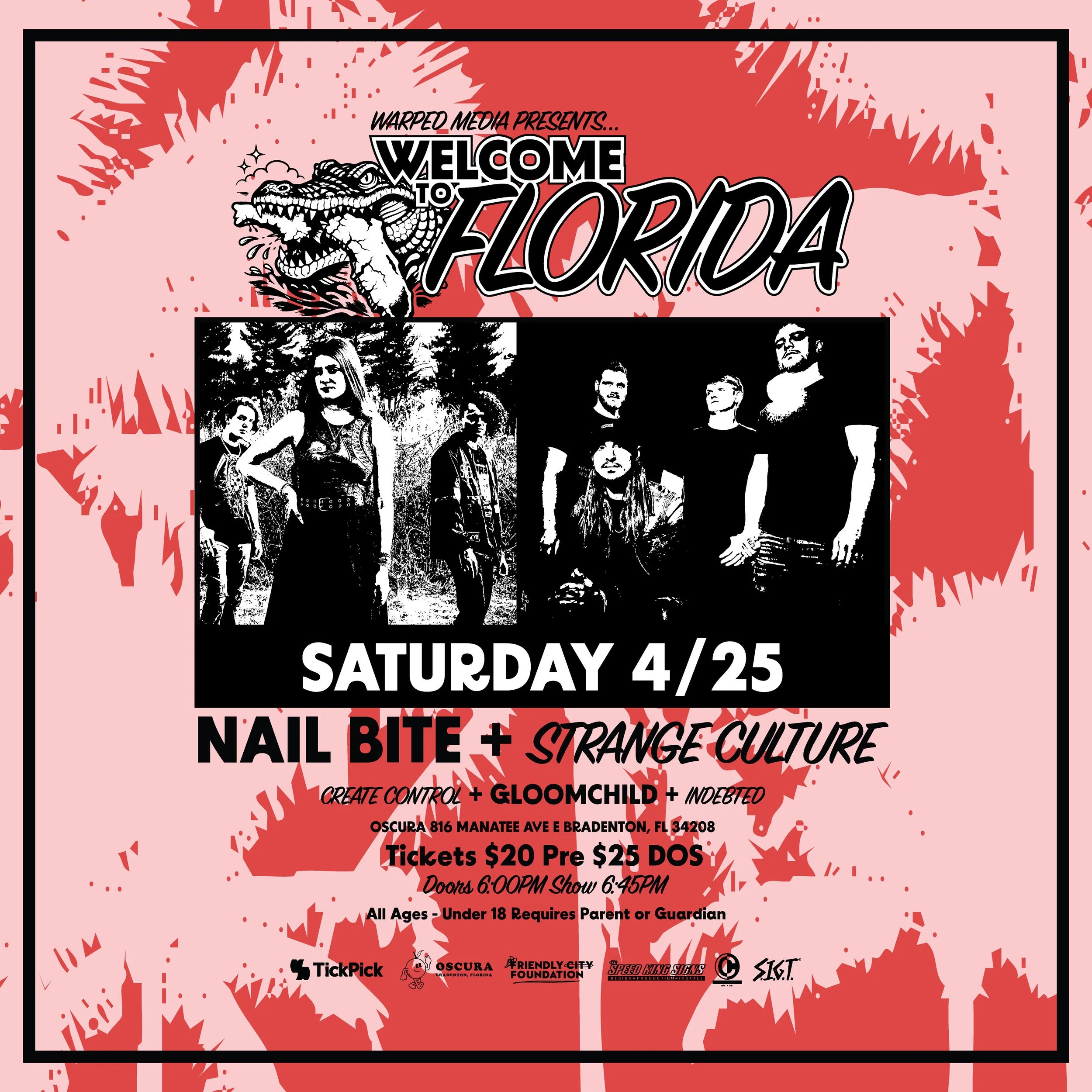 Nail Bite w/ Strange Culture, Create:Control, Gloomchild, Indebted