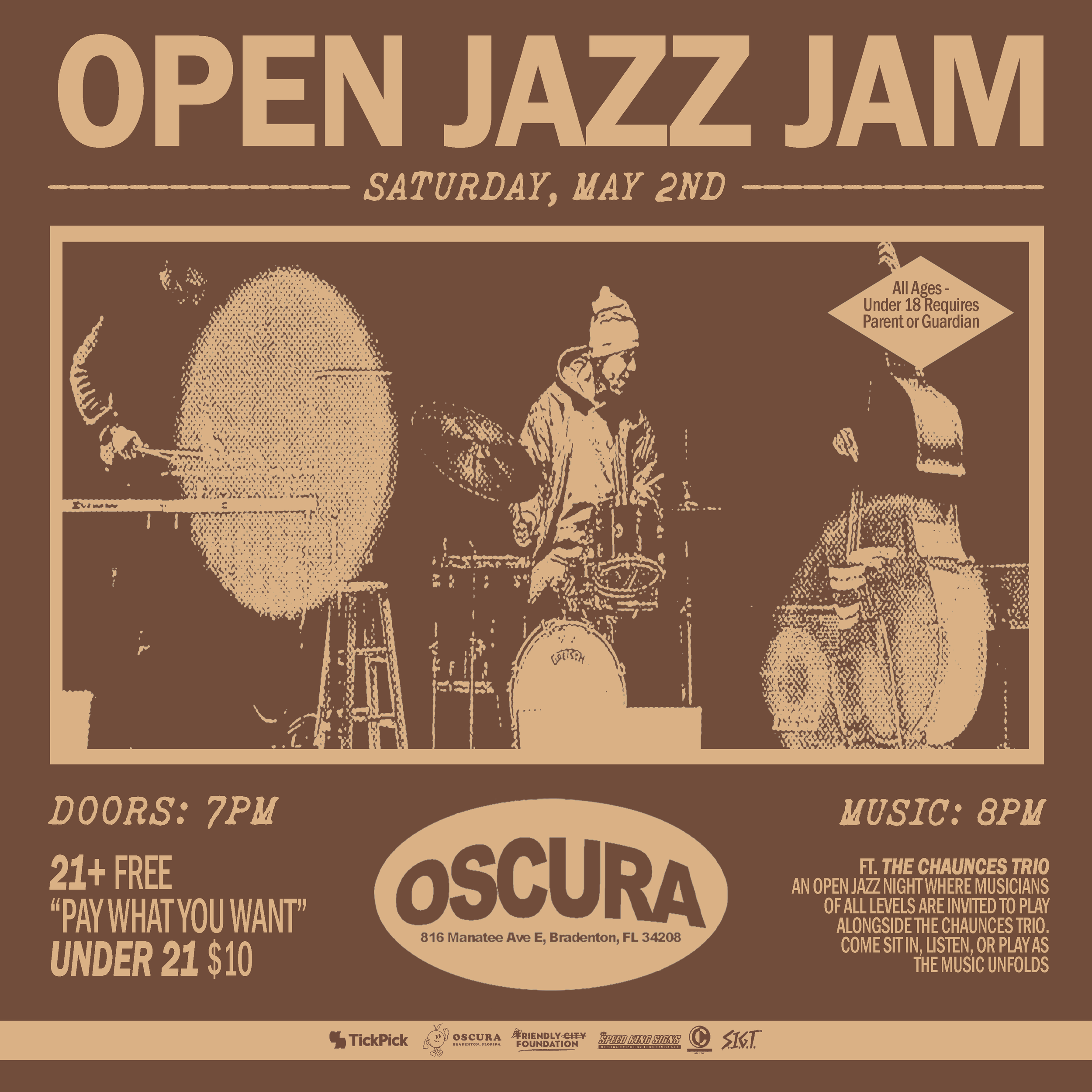 Oscura Jazz Open Jam ft. The Chaunces Trio