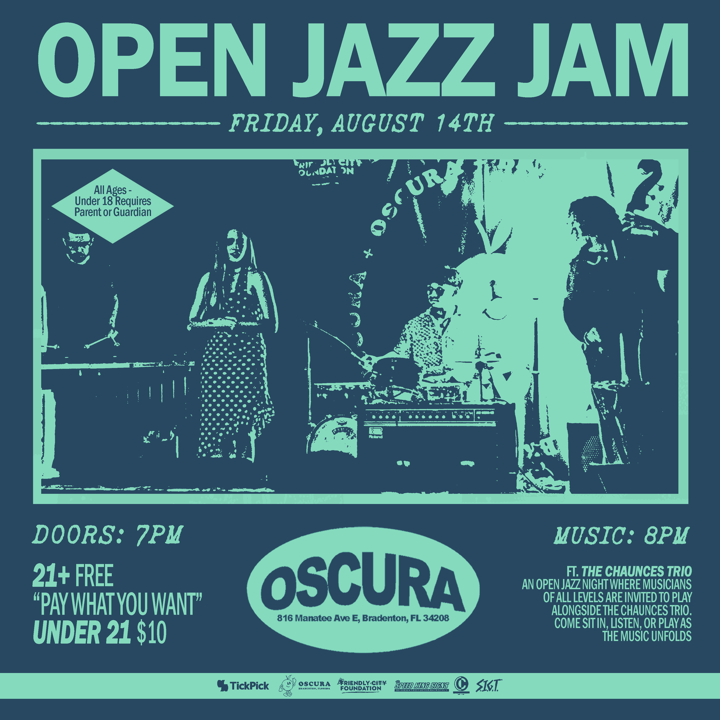 Oscura Jazz Open Jam ft. The Chaunces Trio