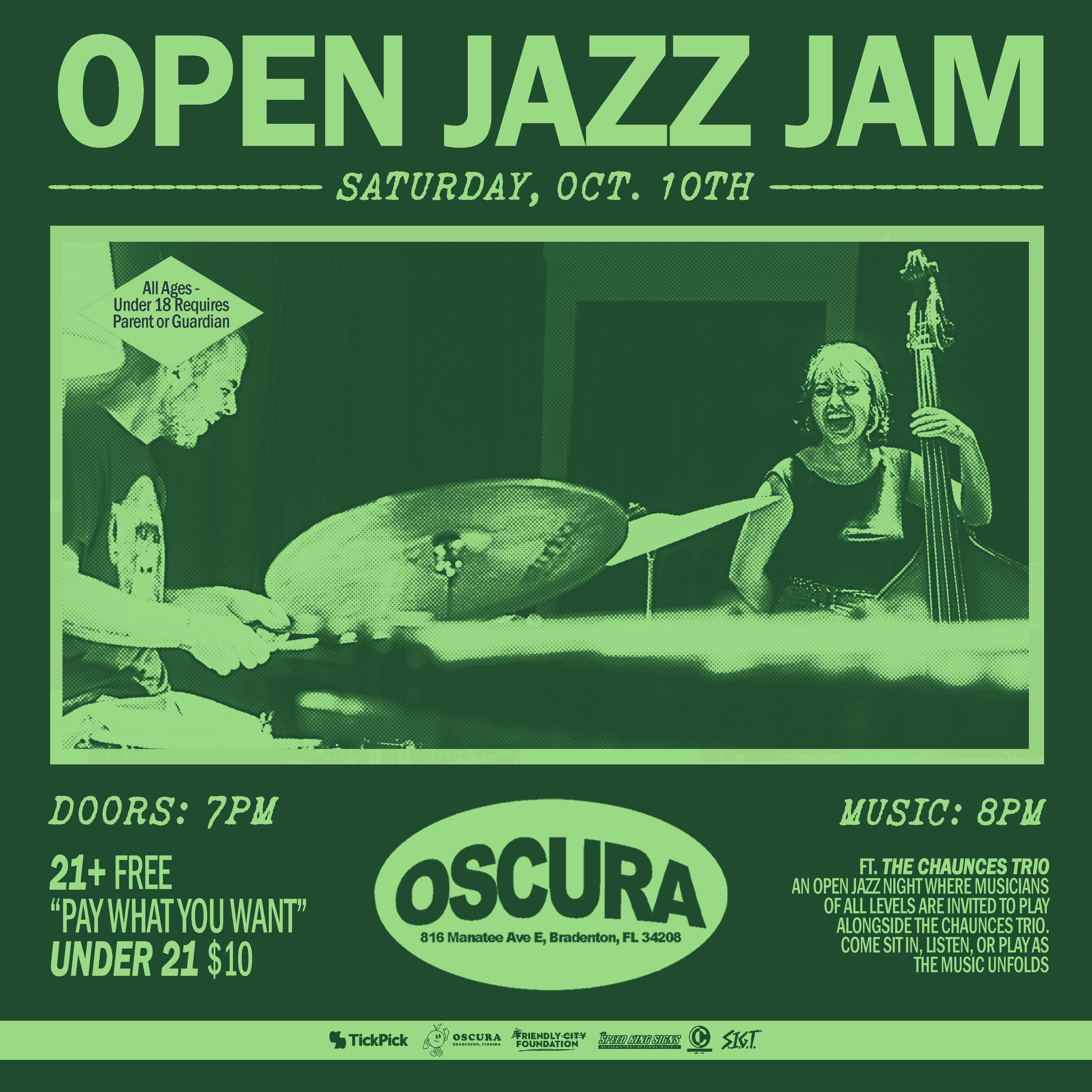 Oscura Open Jazz Jam ft. The Chaunces Trio